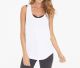 90% Cotton Custom women Workout Shirts Dry fit stringer Tank tops