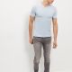 Cotton stretch v neck promotional t shirts